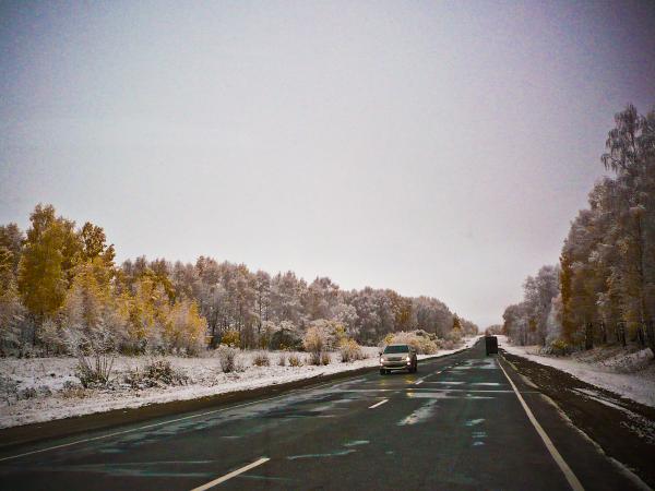 Первый снег (М-53 около Юрги)